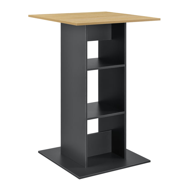 Barbord Visby 70x70x110cm med hylla [en.casa] välj modell