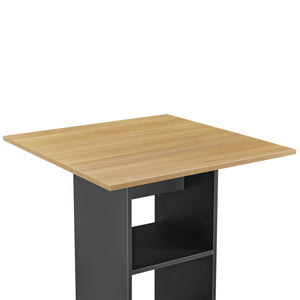Barbord Visby 70x70x110cm med hylla [en.casa] välj modell