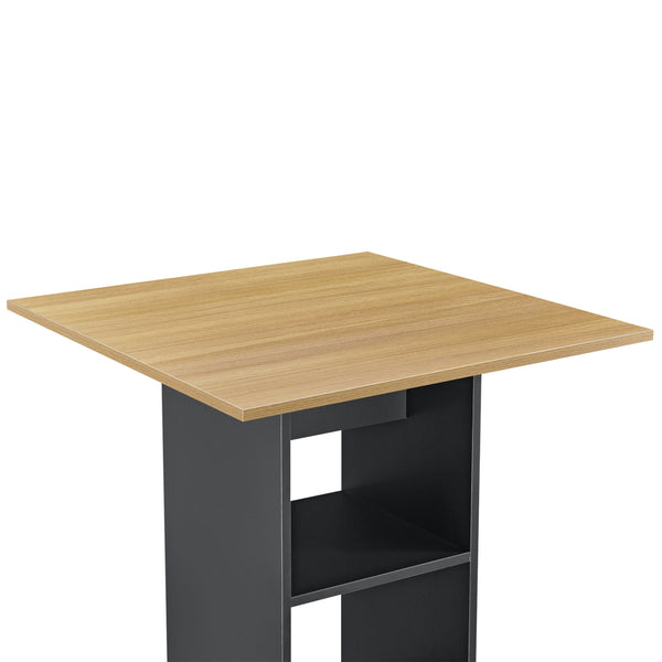 Barbord Visby 70x70x110cm med hylla [en.casa] välj modell