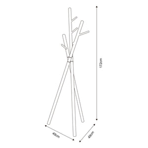 Garderobsställ Laerdal 172x49x49 cm stål [en.casa]