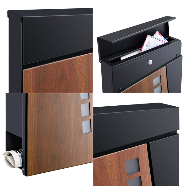 Postlåda Alfstedt brevlåda 37x37x10,5 cm [en.casa] välj modell