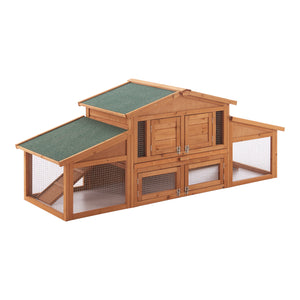 Kaninbur Schmitten 72x180x62cm granträ [en.casa] - premiumXL