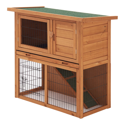 Kaninbur 85x91,5x45cm tall av furu [en.casa]