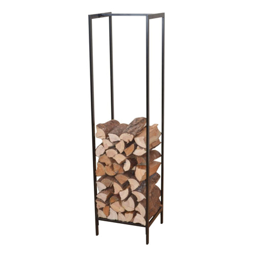 Vedställ Taarbæk 140x35x35cm Svart [en.casa] - premiumXL