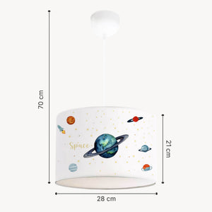 Barnpendellampa Rugby 1 x E27 med olika motiv motiv [lux.pro]