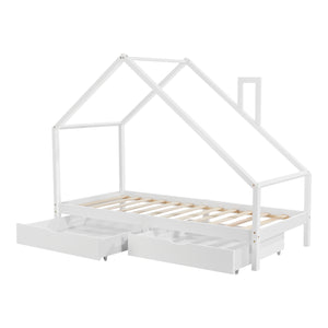 Juniorsäng Hussäng Assling 200x90 cm furu [en.casa] välj modell