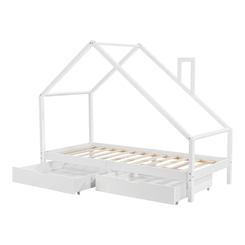 Juniorsäng Hussäng Assling 200x90 cm furu [en.casa] välj modell