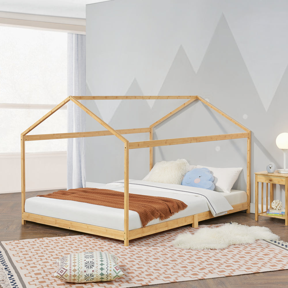 Barnsäng Vindafjord bambu i olika storlekar [en.casa] - premiumXL