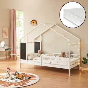 Barnsäng Lorenskog med madrass 90x200 cm i olika färger [en.casa]