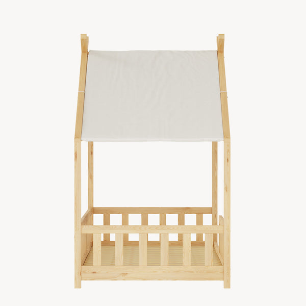 Hussäng Rila i Montessoristil med madrass och sängkantsskydd 90x200 cm [en.casa]