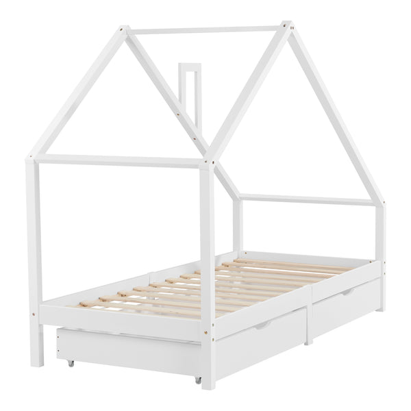 Juniorsäng Hussäng Assling 200x90 cm furu [en.casa] välj modell