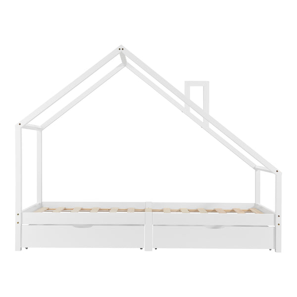 Juniorsäng Hussäng Assling 200x90 cm furu [en.casa] välj modell