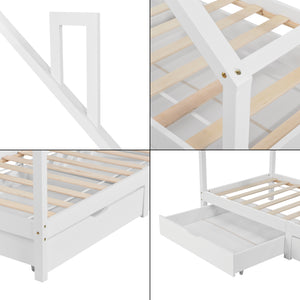 Juniorsäng Hussäng Assling 200x90 cm furu [en.casa] välj modell
