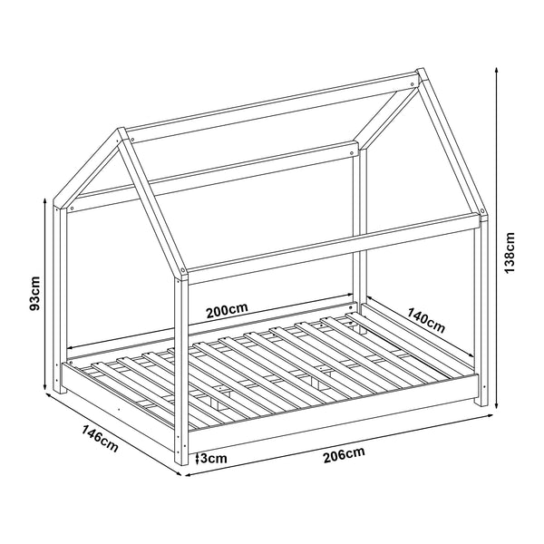 Cerro barnsäng med madrass i olika färger och storlekar [en.casa]