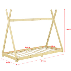 Juniorsäng Höri tipisäng 200x90cm furu [en.casa] välj modell