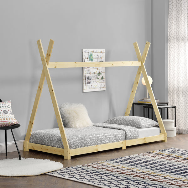 Juniorsäng Höri tipisäng 200x90cm furu [en.casa] välj modell