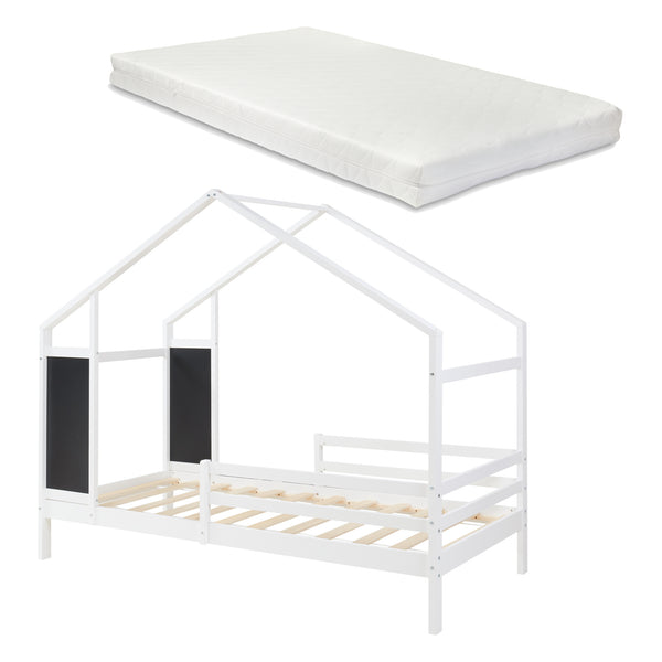 Barnsäng Lorenskog med madrass 90x200 cm i olika färger [en.casa]