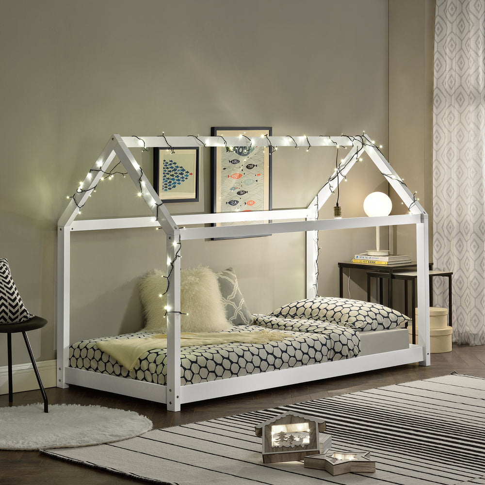 Juniorsäng Hussäng 90x200cm furu [en.casa] välj modell