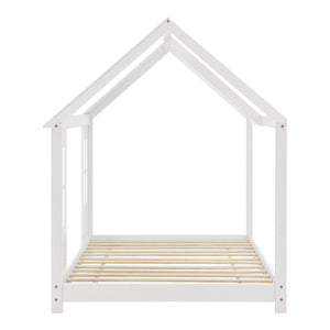 Halvöppen barnsäng Tostedt Vit olika storlekar [en.casa]