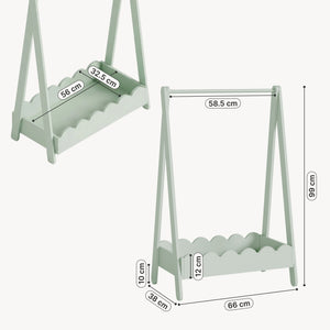 Barnklädhängare Vestnes 99x66x38 cm [en.casa]