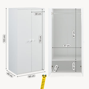 Garderob Beldinupp 123x60x40 cm [en.casa]