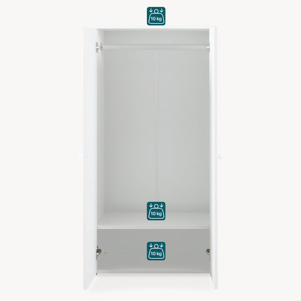 Garderob Beldinupp 123x60x40 cm [en.casa]