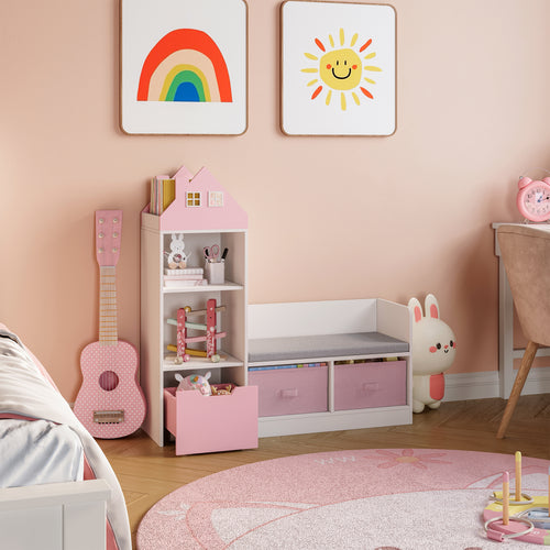 Barnstolsbänk med hylla Vipsali [en.casa]