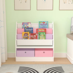 Barnhylla Neda 74x71x23 cm 3 fack och 2 lådor [en.casa] välj modell
