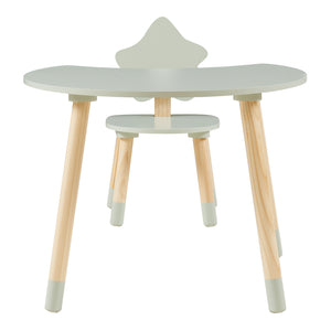 Barnskrivbord med stol Lallega måne- och stjärndesign [en.casa]