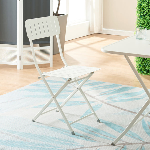 Klappstol Sande set om 2 stål 84,5x42x50 cm [en.casa] 