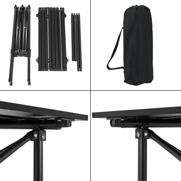 Campingbord Castilenti hopfällbar svart [en.casa] 