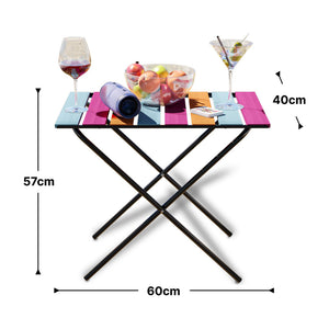 Campingbord Cavallino hopfällbart 60x40x57 cm metall [en.casa] välj modell
