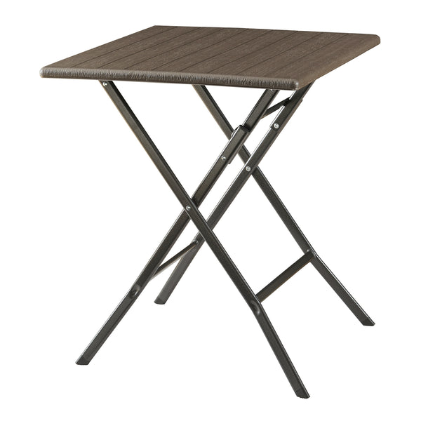 Hopfällbart campingbord Lillestrøm trämönster [en.casa]