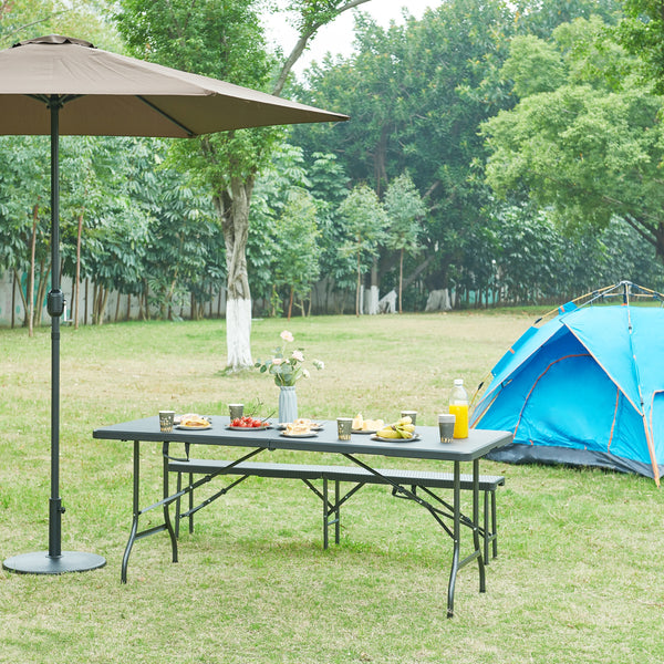 Hopfällbart campingbord Ljusnarsberg [en.casa]
