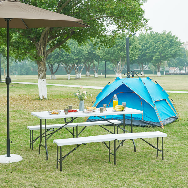 Hopfällbart campingbord Ljusnarsberg [en.casa]