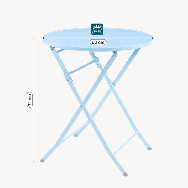 Klappbord Sande stål [en.casa]

