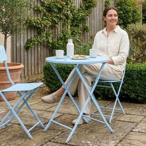 Klappbord Sande stål [en.casa]
