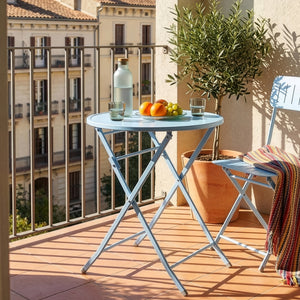 Klappbord Sande stål [en.casa]
