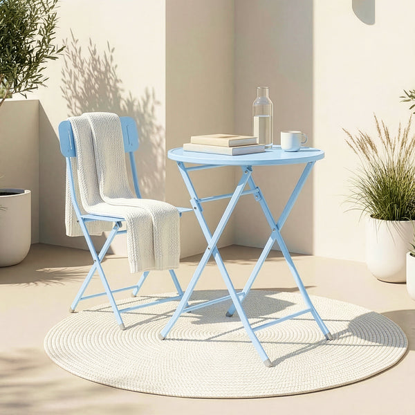 Klappbord Sande stål [en.casa]
