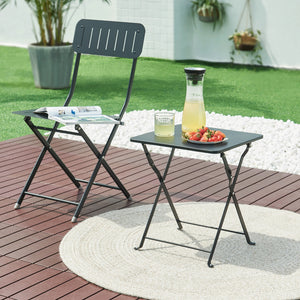 Campingbord Vegårshei hopfällbar 45x40x40 cm [en.casa] 