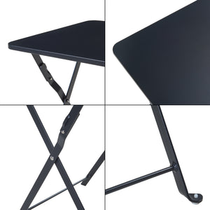 Campingbord Vegårshei hopfällbar 45x40x40 cm [en.casa] 