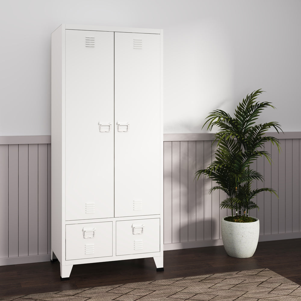 Garderob Hankasalmi 180x90x40 cm i olika färger [en.casa] - premiumXL