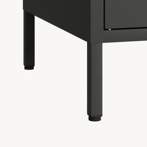Klädeskåp Esteli 170x80x45 cm stål [en.casa]