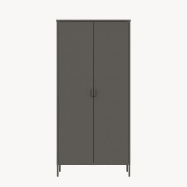 Klädeskåp Esteli 170x80x45 cm stål [en.casa]