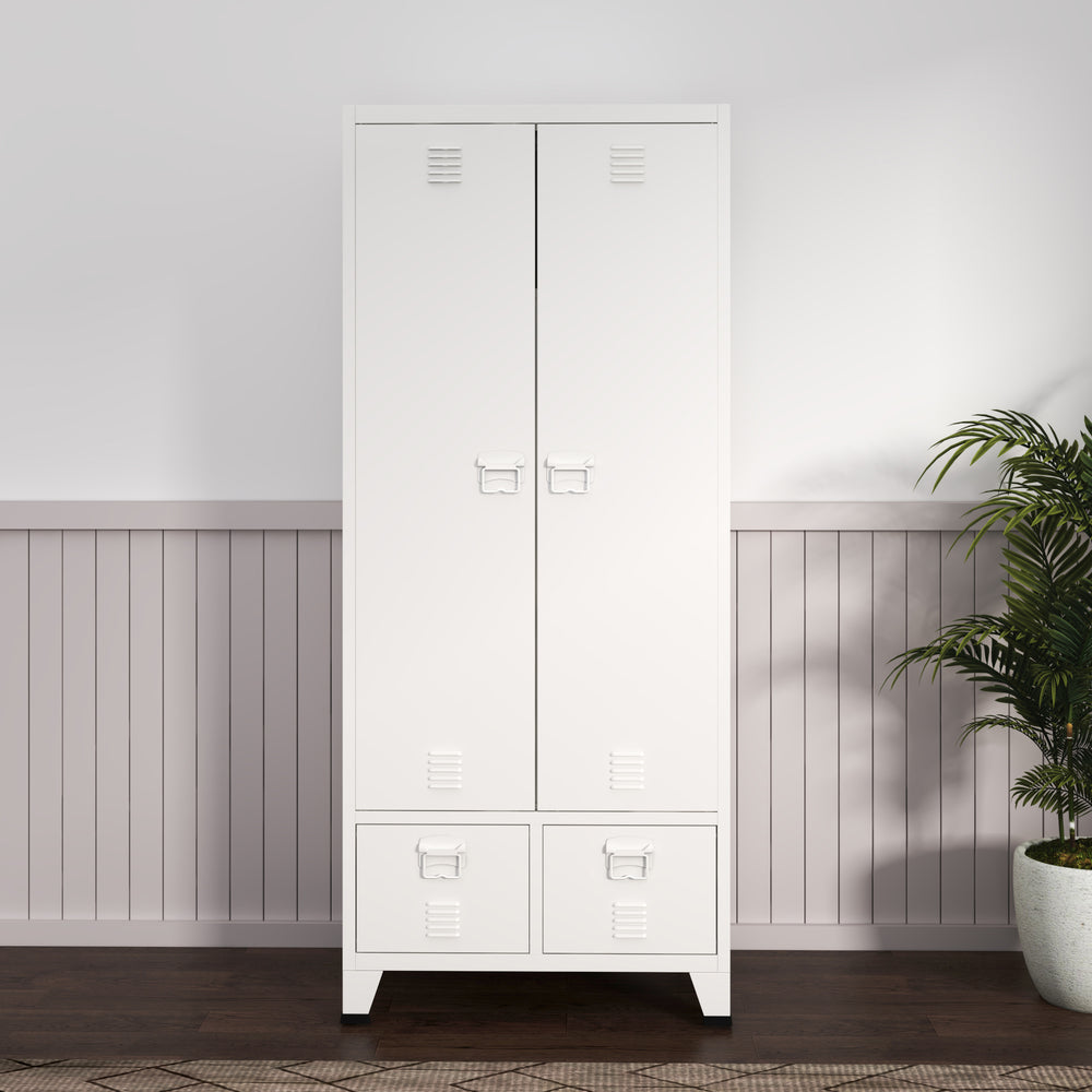 Garderob Hankasalmi 180x90x40 cm i olika färger [en.casa] - premiumXL