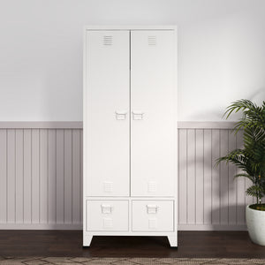 Garderob Hankasalmi klädskåp 180x90x40 cm stål [en.casa] välj modell