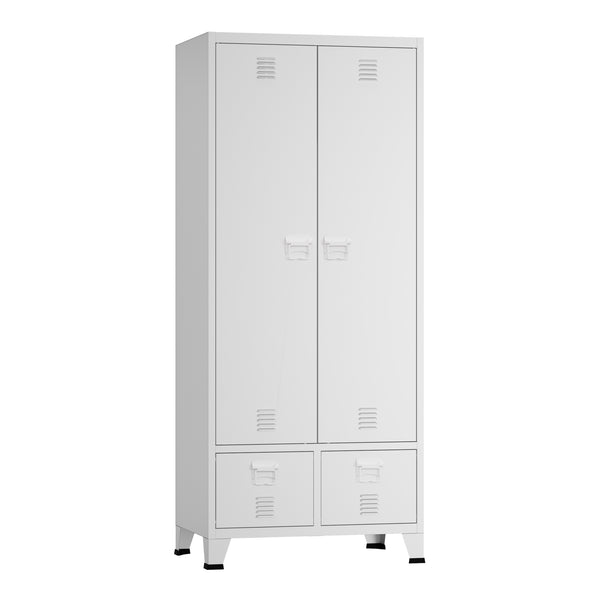 Garderob Hankasalmi klädskåp 180x90x40 cm stål [en.casa] välj modell