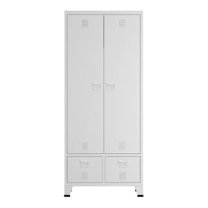 Garderob Hankasalmi klädskåp 180x90x40 cm stål [en.casa] välj modell