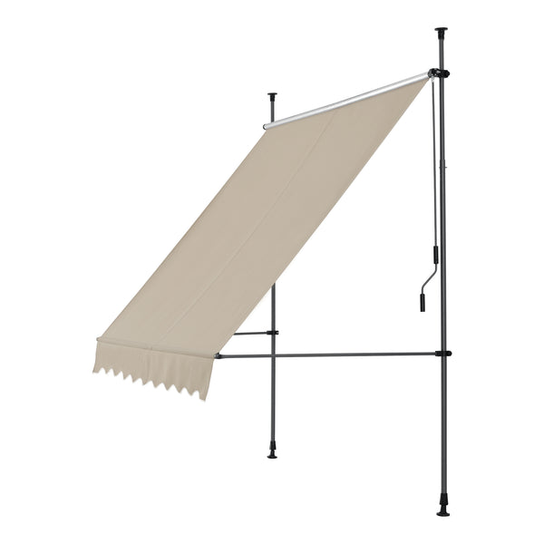 Terassmarkis 120x200 300cm ingen väggborrning välj modell [pro.tec]