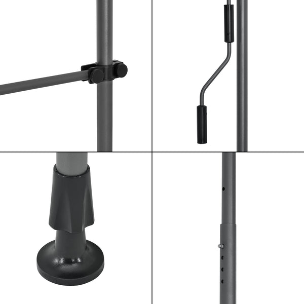 Terassmarkis 120x200 300cm ingen väggborrning välj modell [pro.tec]